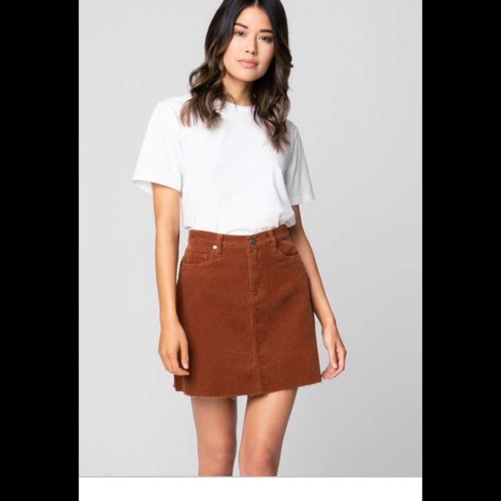 BLANK NYC Atlas Corduroy Skirt 24 NWT